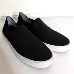 ROTHY'S Black Knit stretch Slip On Sneakers Size 8.5 Women’s